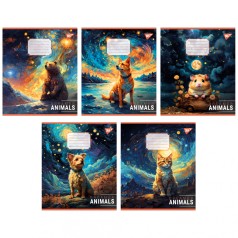А5/18 канатов. Yes Dreamer animals, тетрадь учеников. 25 шт в уп. //