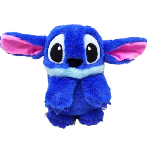 Мʼяка іграшка-рюкзак "Стіч" 29 см, синій