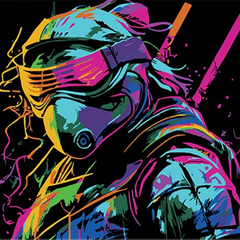 Картина за номерами Strateg "Яскравий захисник" 30x30 см (SH3030-10)