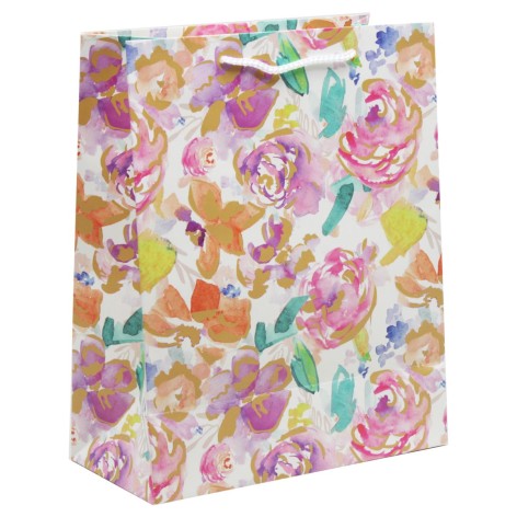 Пакет бумажный Colorful Flowers ВИД 1