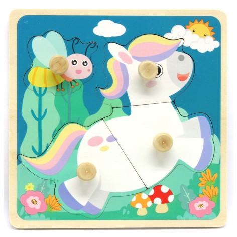 Деревянная логическая игра ЕДИНОРОГ
