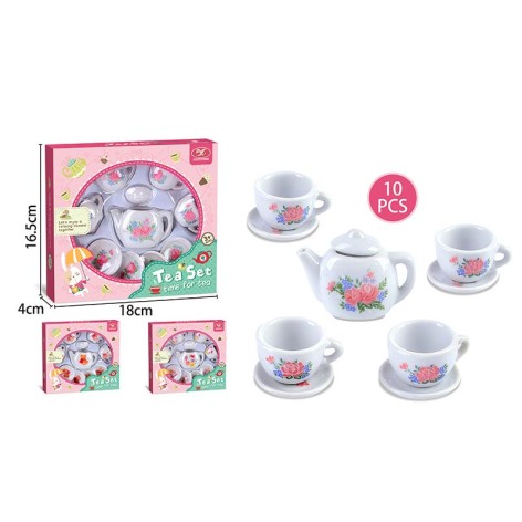 Посуд мікс3 види, порцеляна, чайний сервіз у кор. 16,5*4*18 см 