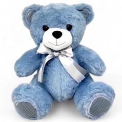М'яка іграшка "Ведмедик" (28 см; за стандартом - 48 см) синій