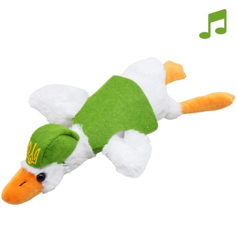 М'яка іграшка "Гусь патріот", музичний, 60 см