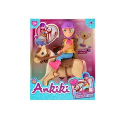 Кукла с аксессуарами высота куклы 13 см, шарнирные суставы, конь, амуниция для коня, в кор. /72/