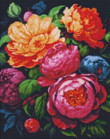 Алмазная мозаика - "Красочный букет" ©art_selena_ua, 40х50см
