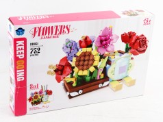 УЦЕНКА 30% Конструктор квіти у горшику, 8в1, 752дет, в кор-ці, 42-27-6,5см /18/