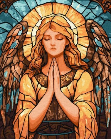 Картина по номерам – Витраж. Я прошу у небес 40х50 см.