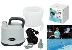 Intex Насос дренажный, электрический, погружной насос для откачки и слива воды из бассейна 3 585 л/ч