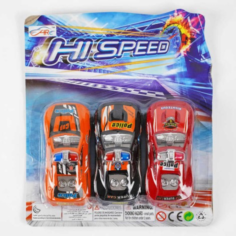 Набір машин 3шт на листі 