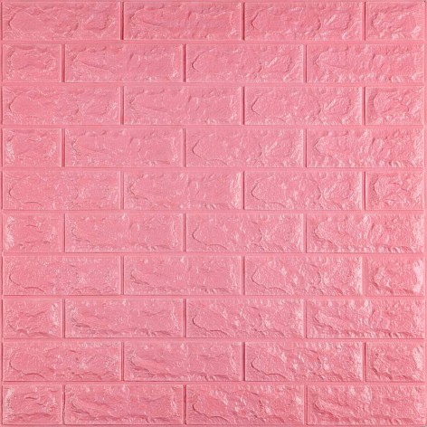 3D панель Sticker Wall "Цегла Рожевий" 700x770x7 мм (SW-00000057)