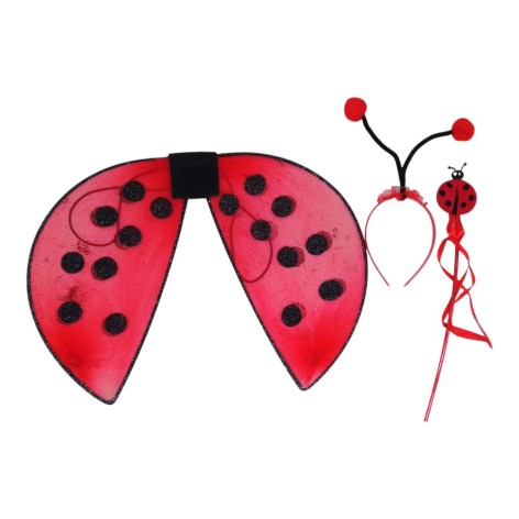 Карнавальный костюм (крылья, обруч, палочка) Божья коровка (Божья коровка), 45 см
