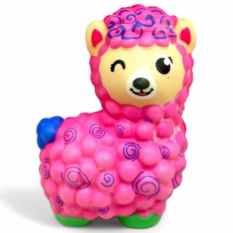 Сквіш антистрес "Лама", 11 см, (рожева)