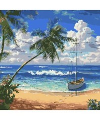 Картина по номерам живопись "Райский остров" 40*40 см