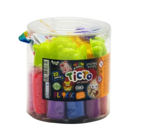 Набор для лепки "Fluoric", 22 цвета (рус)