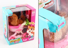 УЦЕНКА 20% Собачка інтерактивна іграшка, візочок, песик гавкає, ходить, рухає хвостом, пискавка, в кор. 