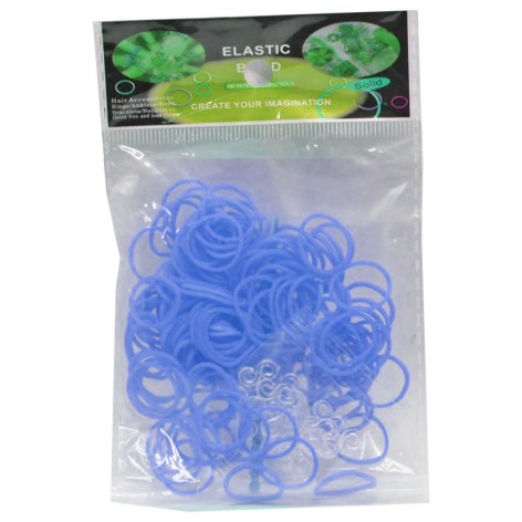 Гумки для плетіння, синій (3 набори)