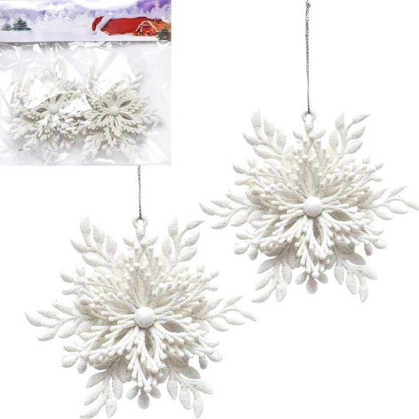 Набір ялинкових прикрас 2шт 12*12см HL22-23, в п-е 