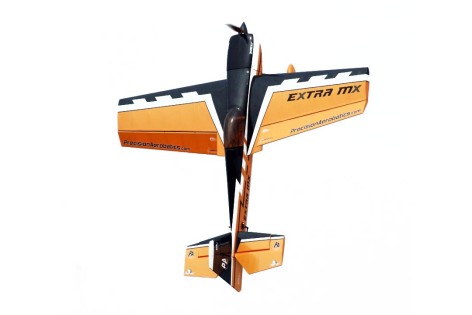 Самолет на радиоуправлении Precision Aerobatics Extra MX 1472мм KIT (желтый)