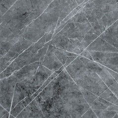 Декоративная ПВХ плита 600х600х3мм Серый натуральный мрамор (S) SW-00001627