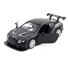 Инерционная автомодель TechnoDrive Bentley Continental GT3 матовий чорний металлопластик (250259)