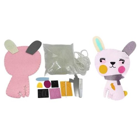 Набор для творчества "Сшей зайчика из фетра" 25см