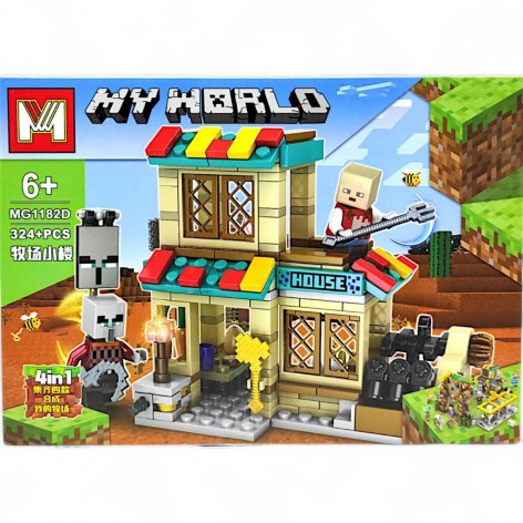 Конструктор "Minecraft", 324+ дет. (вид D)