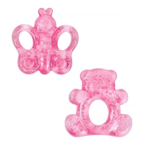 Прорезыватель для зубов, с водой (розовый)