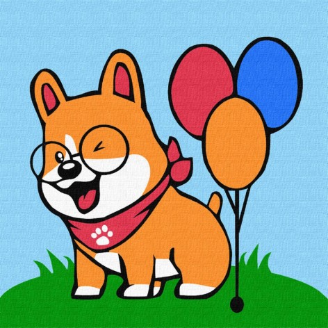 Картина за номерами для дітей 