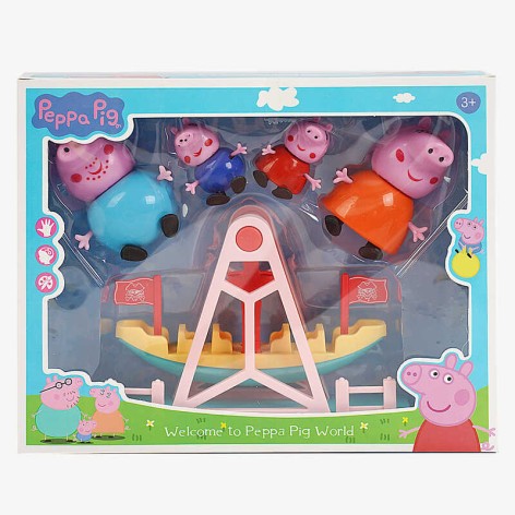 Набір героїв 4 фігурки, гойдалка, в кор. 