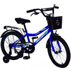 Велосипед детский 2-х колес.14'' 211411 (1 шт) Like2bike Archer, синий, рама сталь, со звонком, руч.тормоз, сборка 75%
