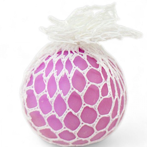 Антистресс "Мячик-мозг Mesh Squish Game" (6 см), пена, фиолетовый