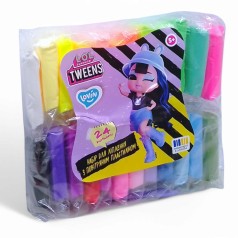 Набор для лепки с воздушным пластилином Lovin L.O.L. Surprise! Tweens, 24 цвета, неон