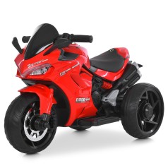 Мотоцикл M 6266EL-3 (1шт) 1*12V4,5AH, 2*35W, BLUETOOTH, USB, TF, EVA, музика, світло, шкіра, червоний