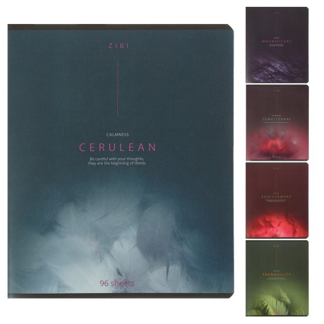 Набір зошитів учнівських загальних INSPIRATION в клітинку, 96 аркушів, 10 штук, KIDS LINE ZB25.1791K