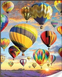 Набір для творчості алмазна картина На повітряних кулях Strateg розміром 30х40 см кв (HEG81317)