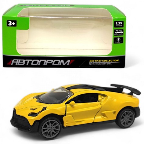 Машина "Автопром. Bugatti Divo" жовта