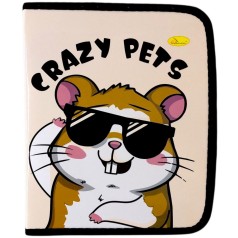 Папка для зошитів на блискавці "CRAZY PETS"