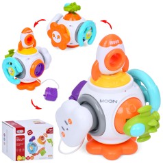 Игра 14,5см, ракета, руль-трещотка, облако-пискавка, подвижные детали, в кор-ке, 15-12,5-11,5см 