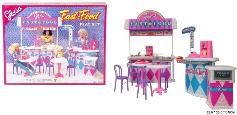 Меблі лялькові Gloria 96008 Fast-Food 32*5,5*26