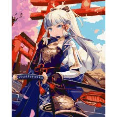 Картина за номерами (без підрамника) "Аніме. Аяка" 40х50 см