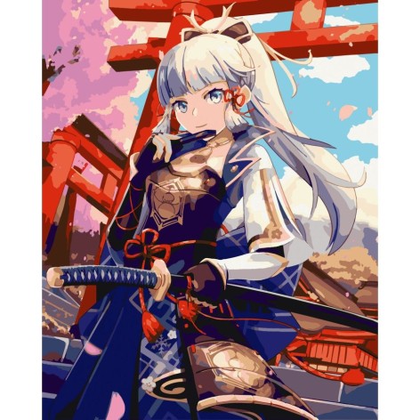 Картина за номерами (без підрамника) "Аніме. Аяка" 40х50 см