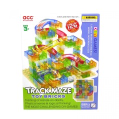 Конструктор (трек з кулькою, 126 дет., кор.23,8*4,8*18,3 см)