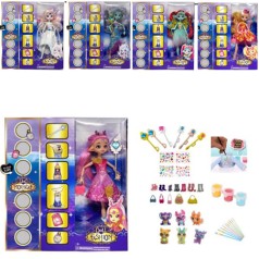 Кукла 26см, шарнирная, волшебная палочка, наклейки, микс видов, в кор-ке, 20-30-4,5см 