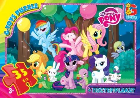 Пазлы "My little Pony: дружба",  35 эл