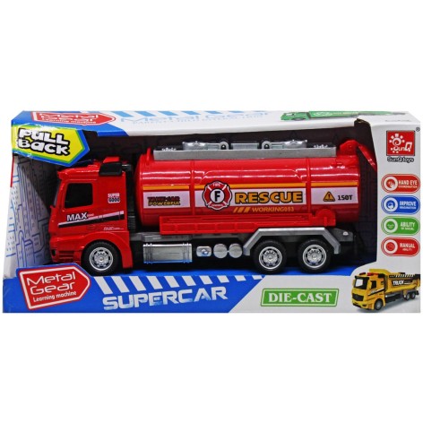 Пожарная машина цистерна. металлическая кабина