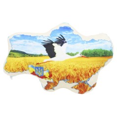 Сувенірна іграшка-подушка Карта України вигляд 2