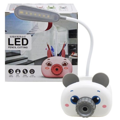 Лампа настільна 3в1 "Ведмедик" (білий)