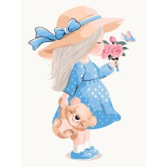 Картина за номерами: Маленька леді