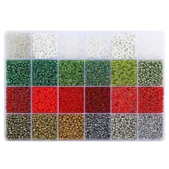 Набір бісеру у пластиковому боксі-органайзері 1199-324